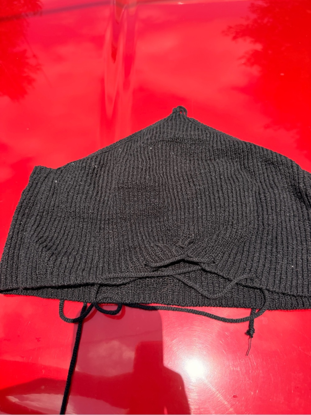 NWOT Black Knit Crop Top - Women
